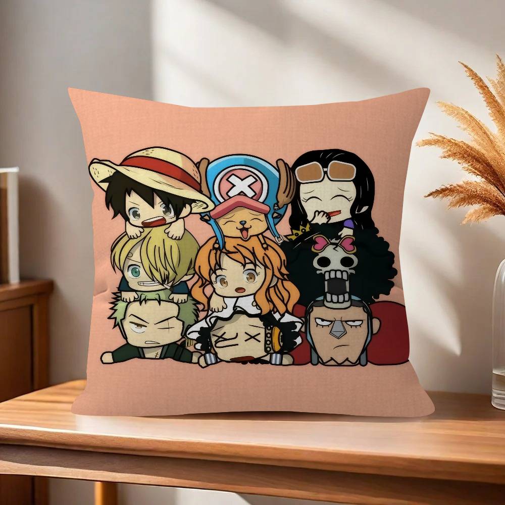 Pillow Cushion Cover Pillowcase Living Room Sofa Home Decor Customized Japan ooOne Piece Anime