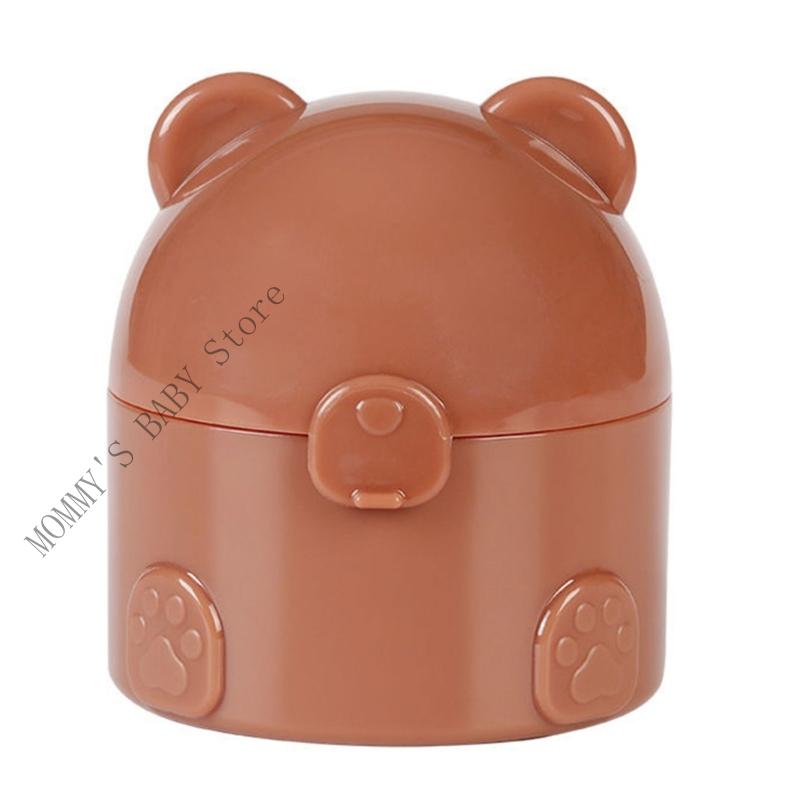 

Baby Dusting Powder Case With Secure Closure Friendly Plastic Soft Applicator Perfect For Delicate Skin кавовий