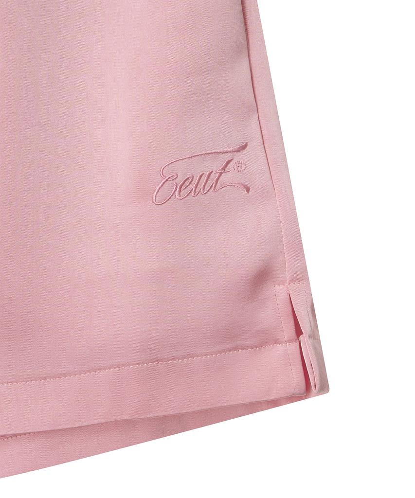 Iuteu Satin Banding Shorts/Pink