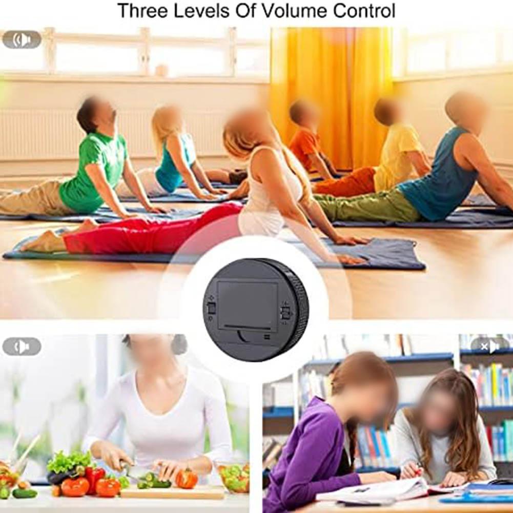 1PC Kitchen Timer USB Rechargeable Rotating Timer For Cooking Studying - One-Button Precision! Home Kitchen Time Tools