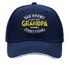 Funny Grandpa Quote Casual Gift Hip Hop Hat Fashion Outdoor Sports Sandwich Baseball Cap