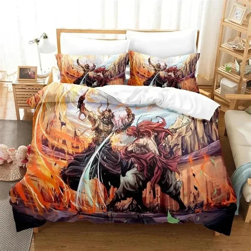 Comforter 3D Printed Anime Rurouni Kenshin Bedding Sets Exquisite Bed Supplies Set Bed Comforter Set Luxury Birthday Gift