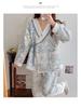 Plus Size Maternity Kimono Pajamas - Autumn/Winter Cotton for Postpartum & Breastfeeding