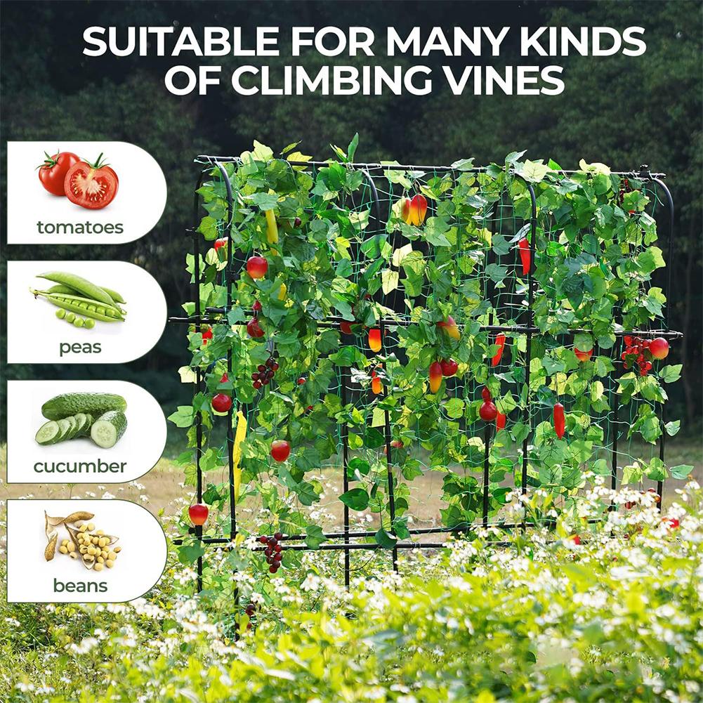 Garden Cucumber Trellis Large Metal Trellis Detachable Climbing Arch Plants Support Outdoor U-Frame Trellis for Climbing Plant