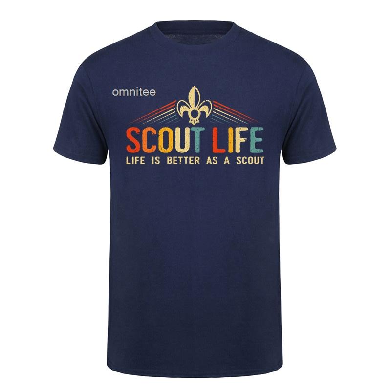 Scout Life TShirt Outdoor Adventure Camping Hiking Graphic Tee Vintage Boy Scout Lover Casual T Shirt Gift HJ160