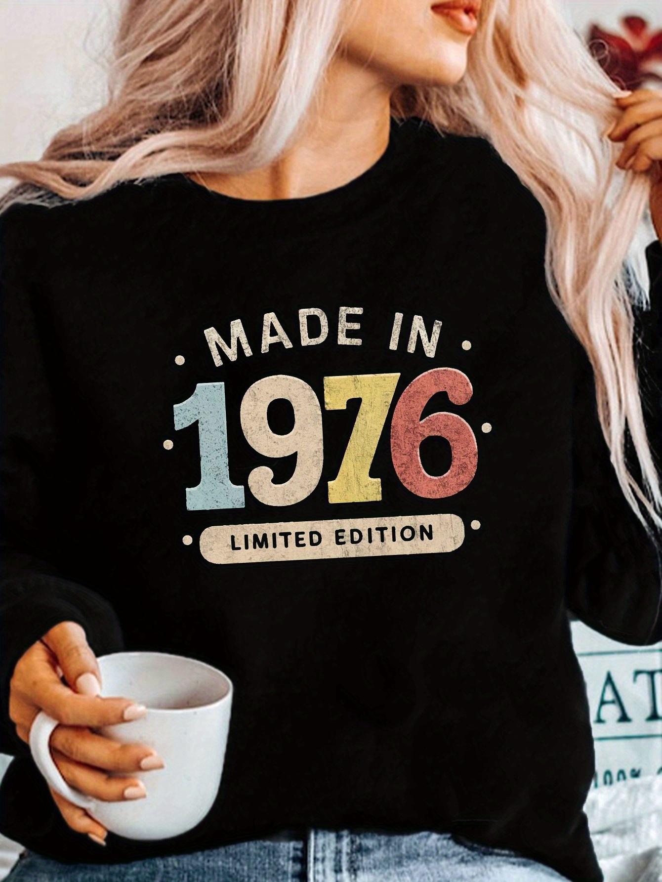 

Ретро женские толстовки, сделанные в 1976 году XXL чёрный