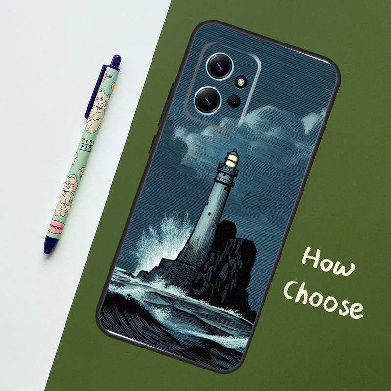 Lighthouse Case For Xiaomi Redmi Note 14 10 11 12 13 15 Pro Plus Cover For Redmi 15 15C 14C 12C 10C 13C