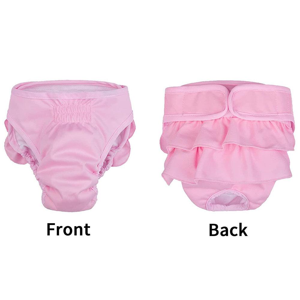 Washable Female Dog Diaper Pet Diapers for Small Medium Large Dogs Reusable Puppy Dog Diapers Highly Absorbent Dog Heat Panties