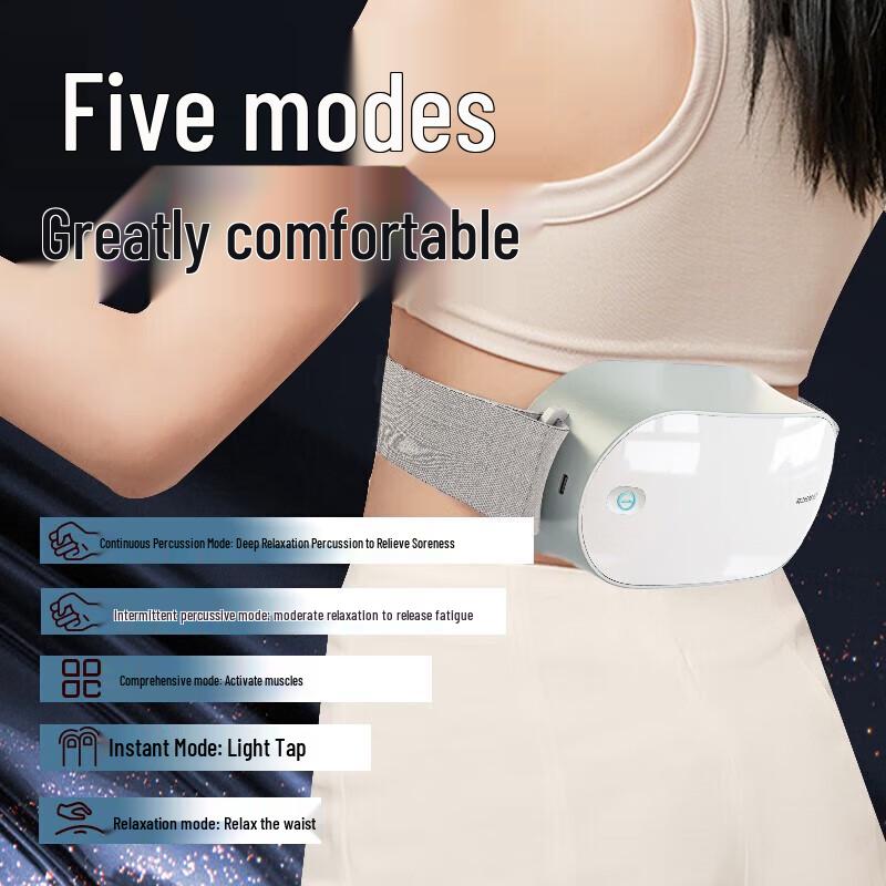 Hezheng Dual-Head Percussion Waist and Abdomen Massager