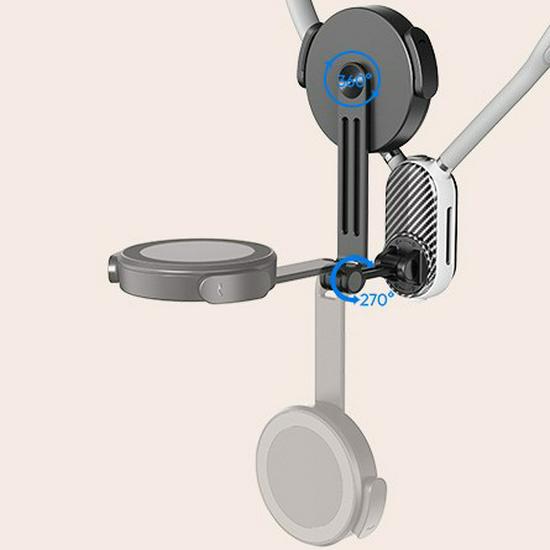 Magnetic Neck-Mount Adjustable Camera Bracket for Outdoor Sports and Live Streaming