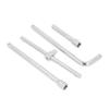 4PCS Set Drive Socket Extension Bar Chrome Vanadium Steel Sliding Bar T Handle Wrench for