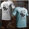 Samurai Warrior T-shirt Japanese Samurai with Katana In Battle Bushido Code Tee