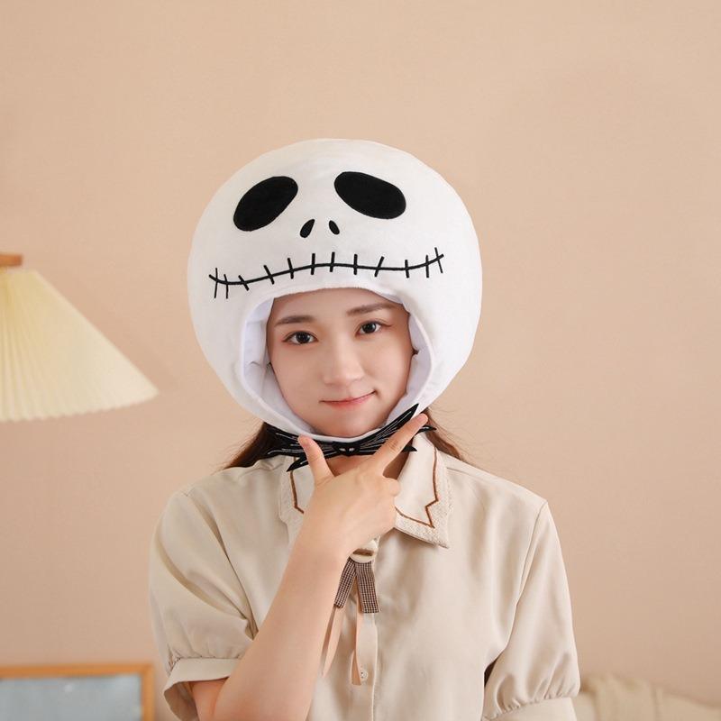 Hats Halloween, Bow Skull Hood Hat, Photo Props, Cartoon Hood, Performance Props
