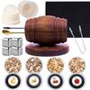 Kit Affumicatore per Cocktail Modello Barile Con Trucioli di Legno-4 Gusti Infusore Affumicatore per Bevande Old Fashioned Per Bar Bevande Cucina