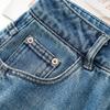 Damen Blaue High-Waist Loose Schlankmachende Straight-Leg Jeans - Frühling 2025 Mode