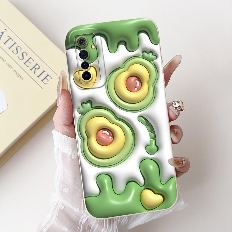 Coole Zachte Siliconen Hoesje Voor Realme 6 Pro / Realme6 Telefoonhoesje Vloeibare Siliconen Cover Voor RMX2001 RMX2061 RMX2063 Konijn Panda