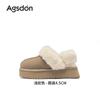 Augustine Low-top Snow Boots for Women 2025 New Winter Thick-soled Plush Thickened Home Two Wear Fluffy Slippers