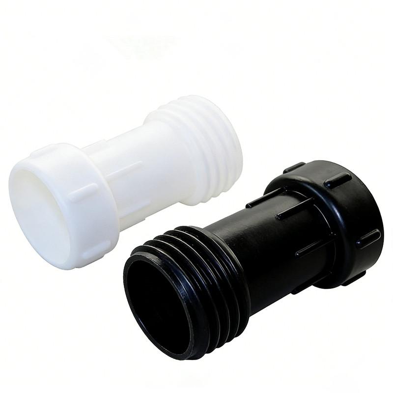 S60 auf S60 IBC-Tankadapter Verlängerung 2-Zoll-Anschlussadapter Fitting Gartenbewässerung Wassertank Kunststoff-Verlängerungsschlauch