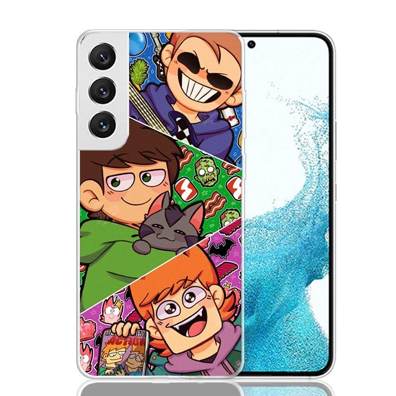 Anime Cartoon Eddsworld Phone Case For Samsung Galaxy S26 Ultra S23 S24 S25 Edge S20 FE S21 S22 Plus Soft Print Shell Cover Fund