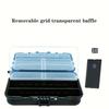 FTK Multi-Section Storage Box, Double-Sided Tackle Box - Convenient Bait, Hook and Bait Organizer