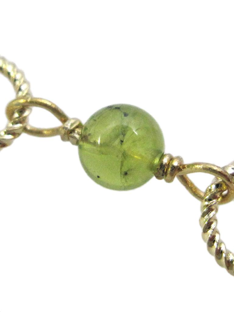 AC218 Peridot Refreshing Green Natural Power Peridot [Cherry] Necklace, Stone, Stone,
