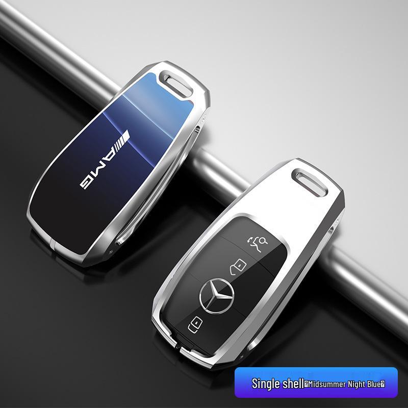 Kompatibelt nøkkelskall og deksel for Mercedes-Benz E-klasse, C-klasse, A200L, GLB, GLC260.