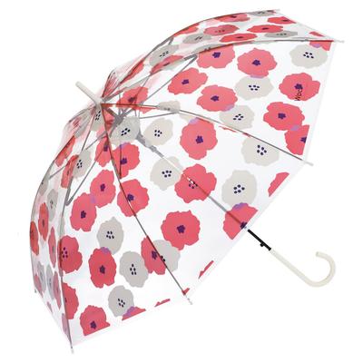 Umbrella Pioni Red Long Umbrella 60cm Windproof Jump Umbrella Large Durable Transparent Scandinavian Stylish Cute Shiny Commuting To School Wpc.