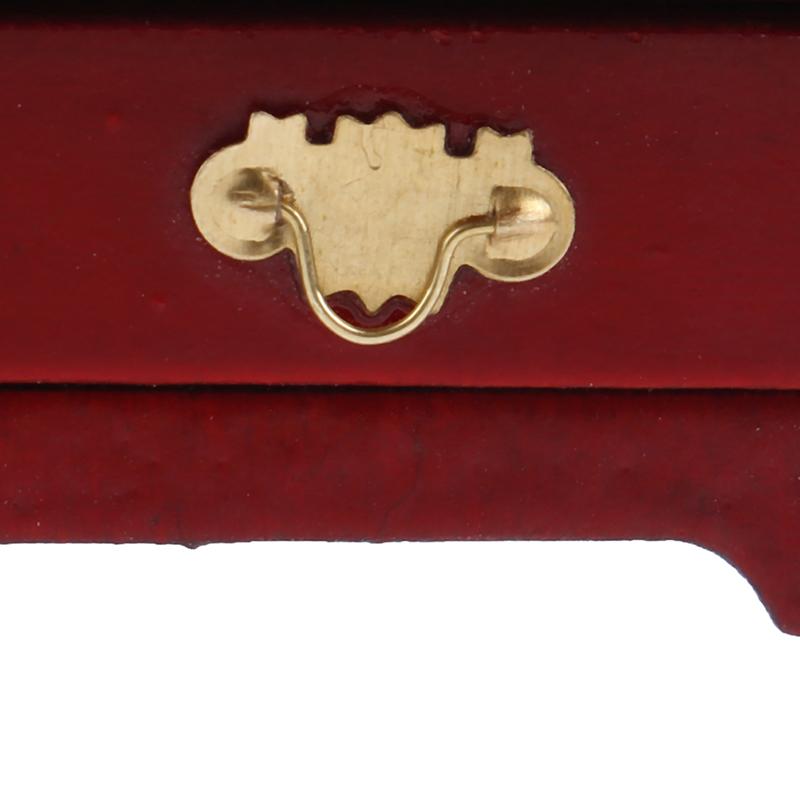 1:12 Wooden Bedroom Dollhouse Miniature Bedside Furniture Accs