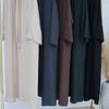 Loriya2024 Einfarbiges Zweiteiliges Kleid & Strickjacken-Robe, Dubai/Türkei Edition LR823