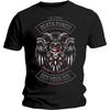 Five Finger Death Punch Men's Biker Badge Slim Fit T-Shirt Large Black