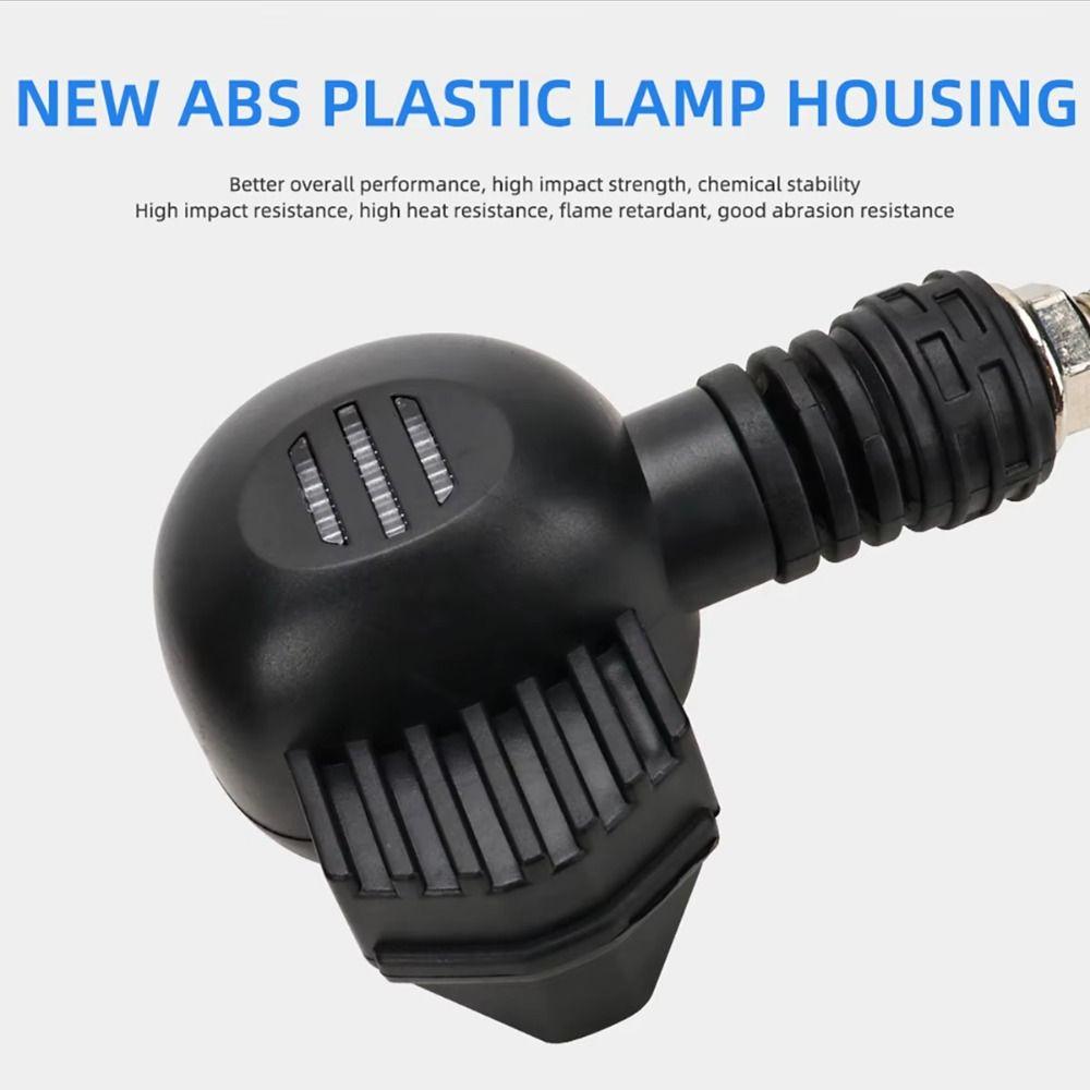 2Pcs DC 12V Vehicle Safety Lights Dual Color Light Motorcycle Indicator Lamp Scooter Use