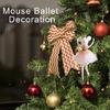 Plush Ballet Dancer Christmas Tree Decoration Ballet Doll 20cm Christmas Tree Accessories Festival Home Office Decors
