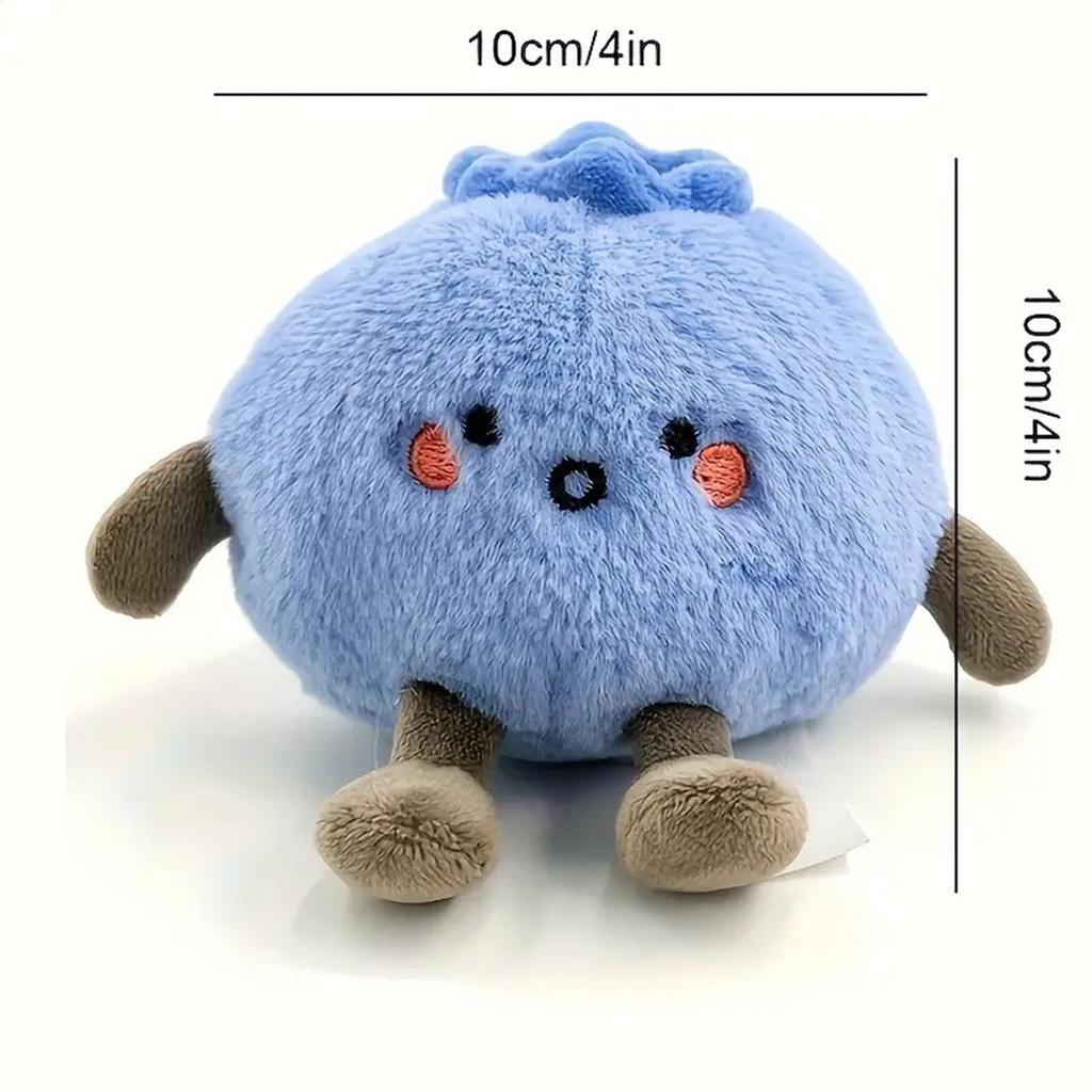 10cm simulation new innocent blueberry doll stuffed plush toy cartoon anime cute pillow for children's birthday gift fun doll