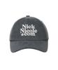 Nigaennikol Nn Dotcom Signature Ball Cap_Denim Charcoal Cream