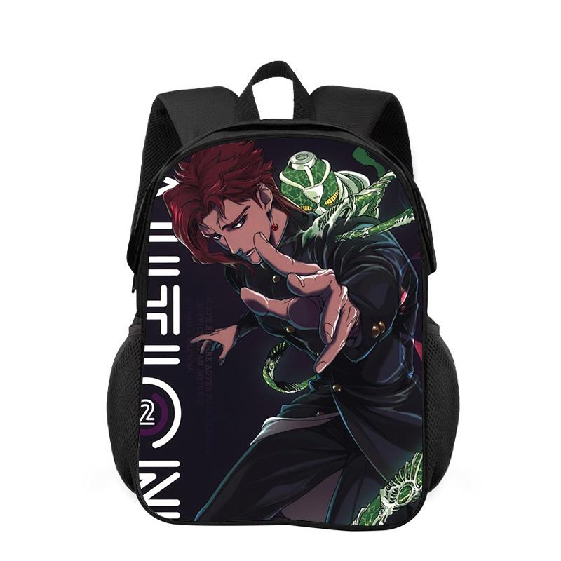 Zaino di JoJo's Bizarre Adventure Resistente alla Moda Cartone Animato Cerniera Grande Capacità Miglior Regalo di Compleanno per Ragazzo e Ragazza
