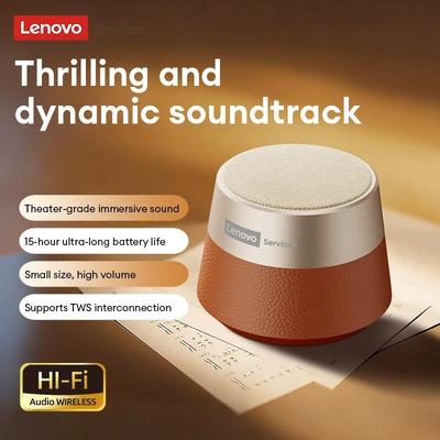 Original Lenovo HD103 Bluetooth 5.4 Speaker Portable Mini Wireless Speaker High Quality Stereo Sound TWS Outdoor Bass Audio for Phone PC NEW