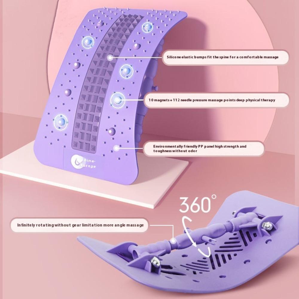 Home Back and Lumbar Stretching Device Yoga Fitness Waist Stretching Massager Back Exercise Traction Back Opening Device