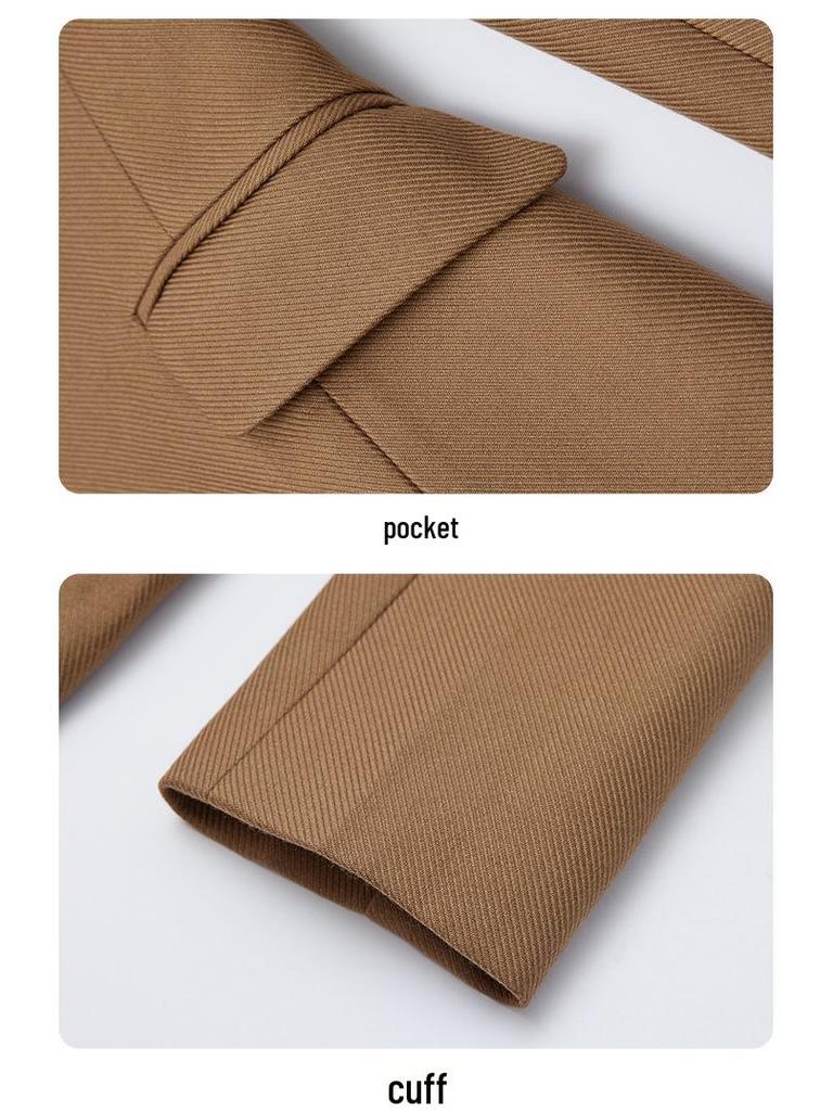 2025 Women's Slim Fit Black Blazer: High-End, Petite, Casual Suit for Spring and Autumn