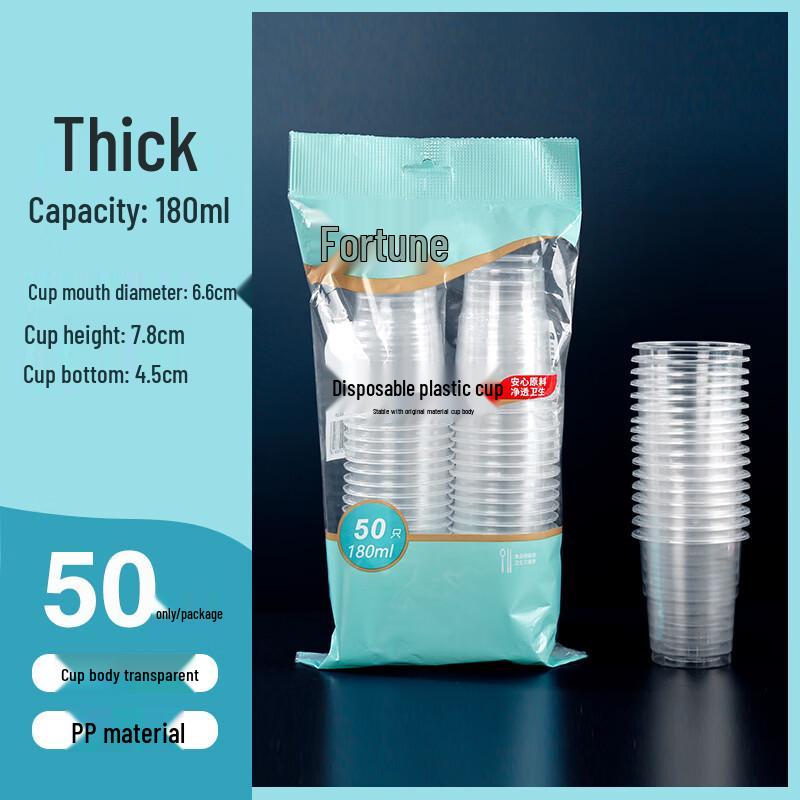 Penguin Tuan Tuan 180ml Disposable PP Plastic Cups (250 Count)