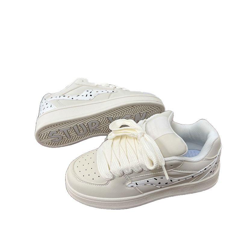 Niche Bread Shoes Women's Tide Spring New Student Versatile Sports Beige Casual Board Shoes Women