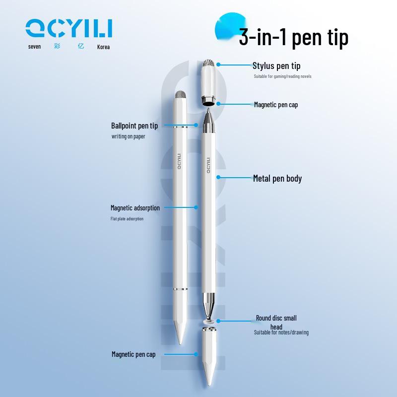 Multi-Model Capacitive Pen: Metal Texture, Pressure Sensitive, Non-Slip Matte Finish, Customizable Continuous Touch