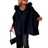 Women's Fashion Casual Button Long Sleeve Round Neck Plush Jacket