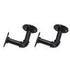 Pipe Shelf Brackets Iron Black Retro Wall Mounted Clapboard Support Frame Racks Set