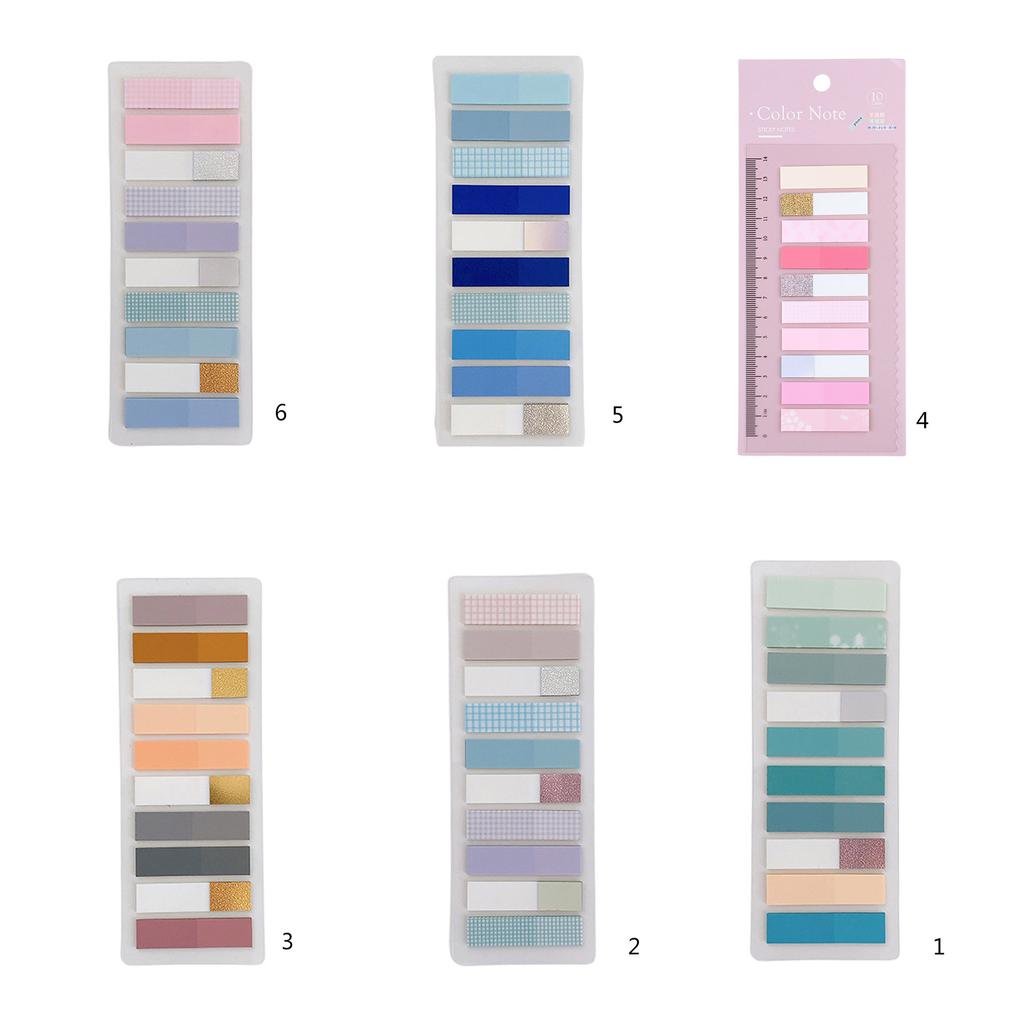 200Pcs Self Adhesive Index Stickers Waterproof Index Labels Sticky Notes Labels Book Page Marks Writable File Index Tabs