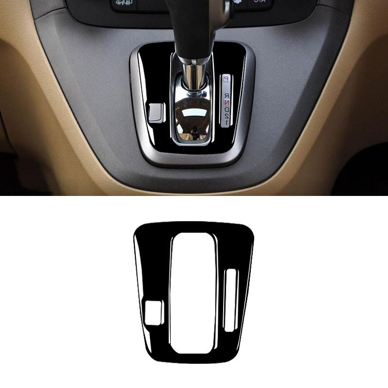 Car Accessories Center Control Gear Shift Panel Frame Cover Sticker Trim For Honda CRV CR-V 2007 2008 2009 2010 2011 Piano Black