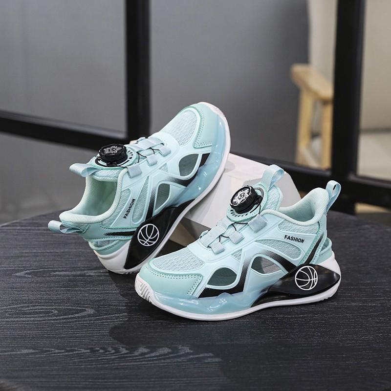 Children's sports shoes Boys' mesh shoes Breathable medium and large children's soft-soled lightweight running shoes Little girl Hollow casual c