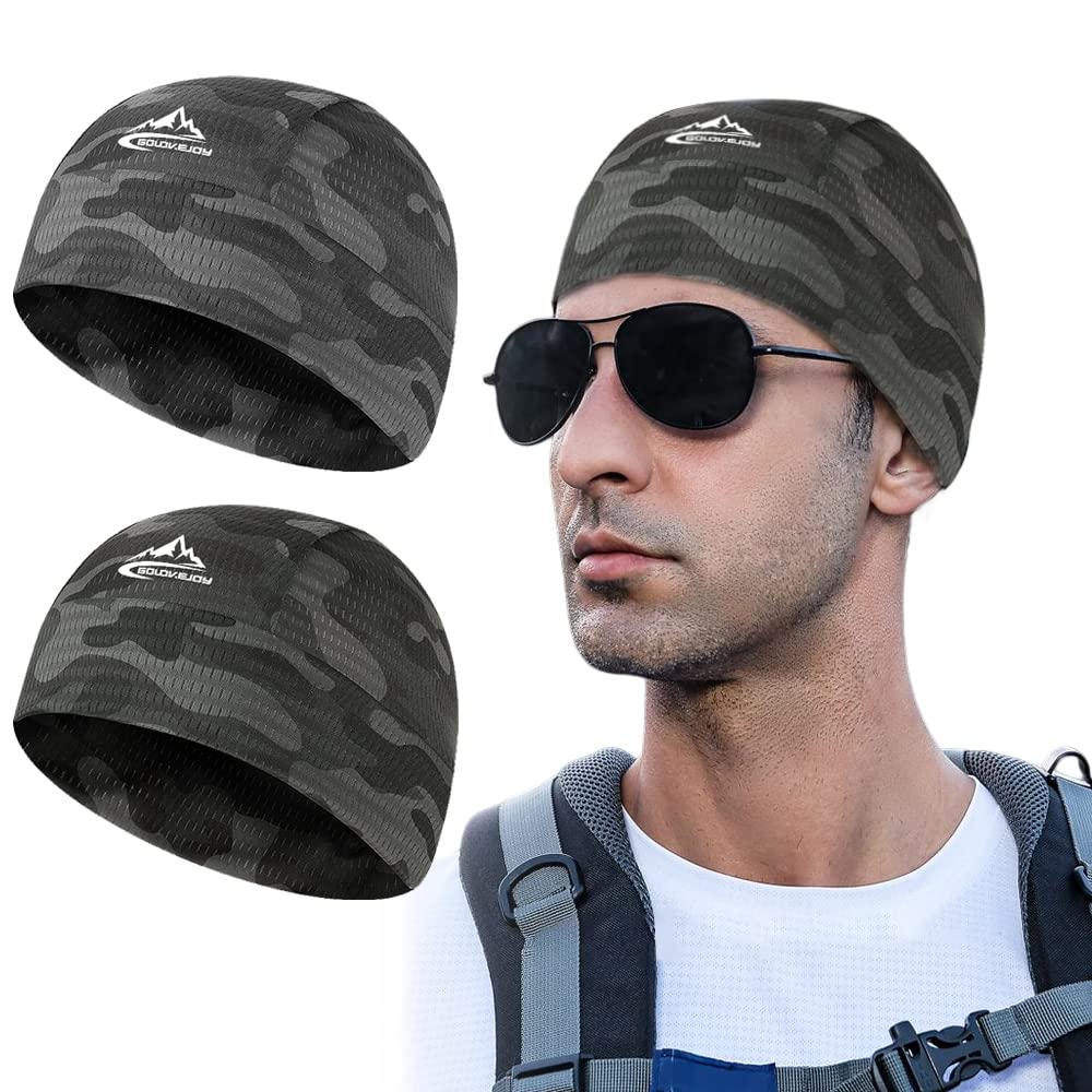 [ALUBES] 2 Pieces Camouflage Inner Cap Helmet Inner Cooling Summer One Size