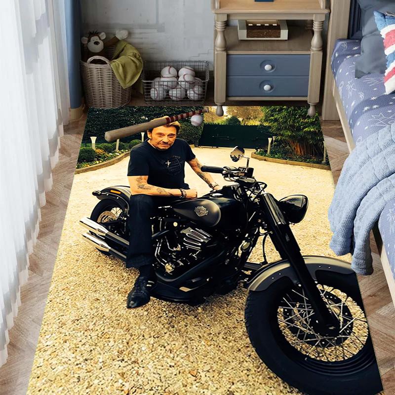 Johnny Hallyday: Le Phénix carpet Living room and bedroom mats printing Art Protective pad Room