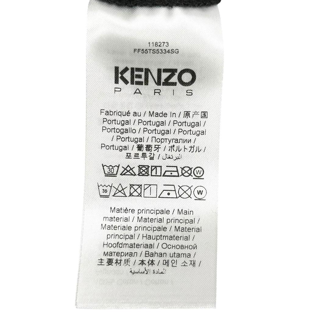 KENZO Happy Tiger FF55TS5334SG Short sleeve T-shirt black mens L Genuine used