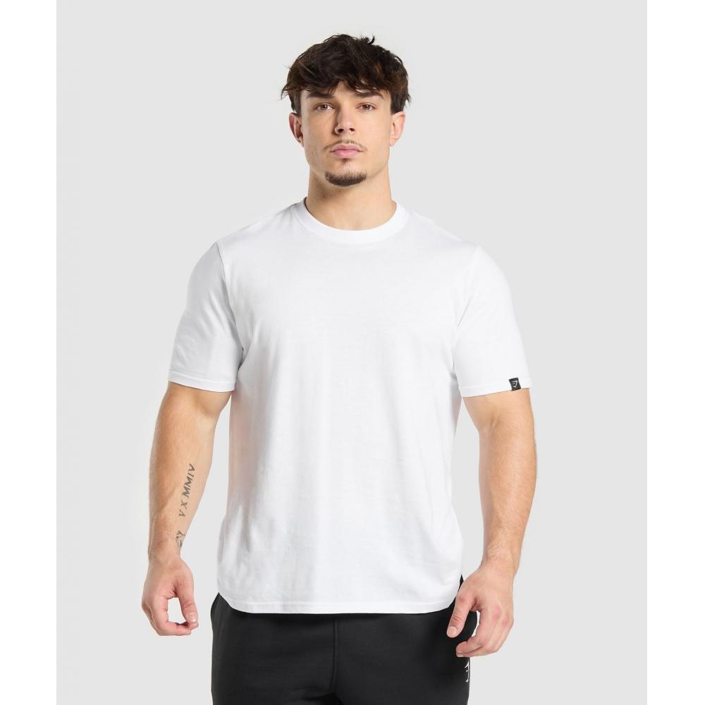 Gymshark T shirT 2 Pack whiTe Black A7a2v Wb86